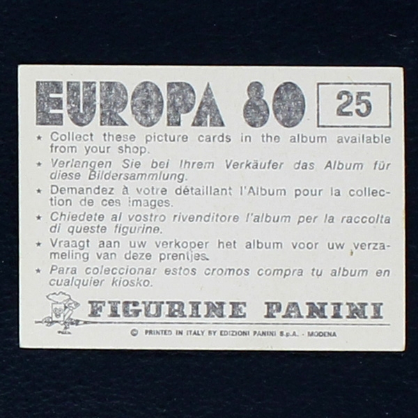 Euro 80 Nr. 025 Panini Sticker Torino