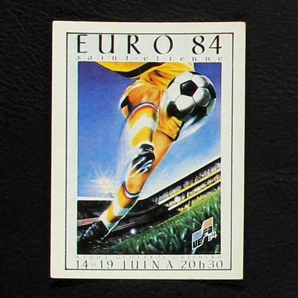 Euro 84 Nr. 015 Panini Sticker Poster Saint Etienne