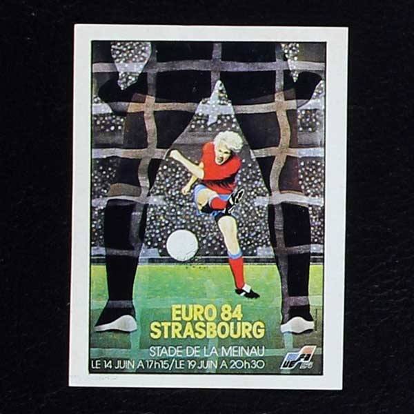 Euro 84 Nr. 016 Panini Sticker Poster Strasbourg