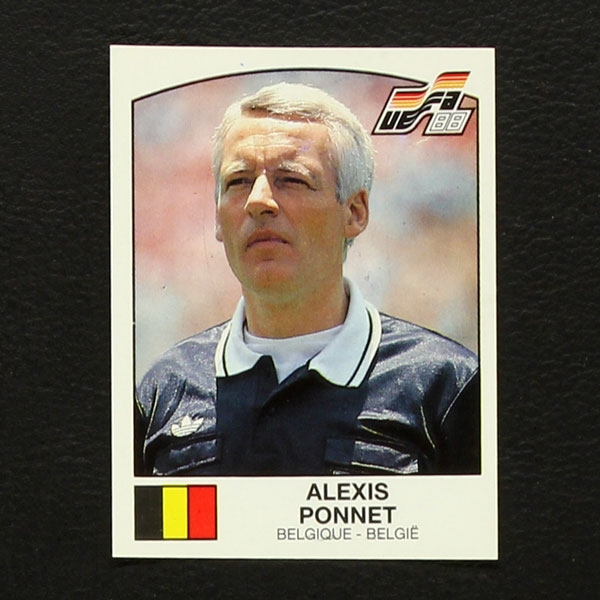 Euro 88 Nr. 264 Panini Sticker Alexis Ponnet