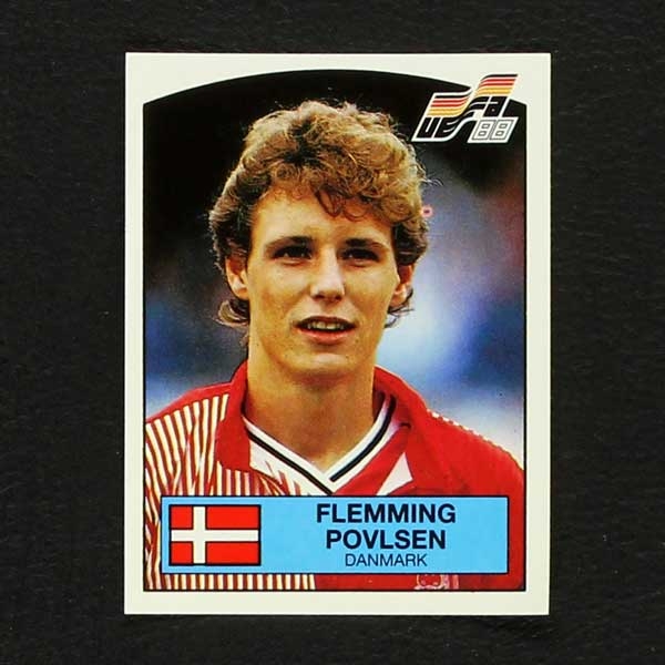 Euro 88 Nr. 124 Panini Sticker Flemming Povlsen