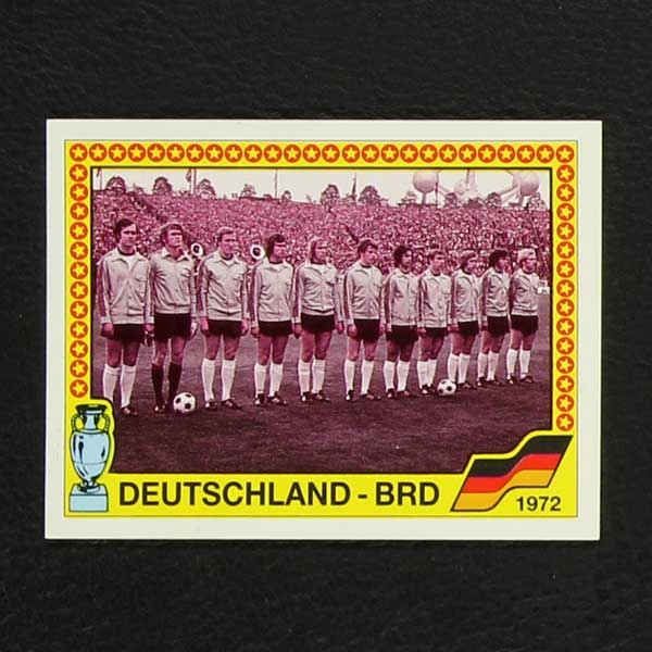 Euro 88 Nr. 011 Panini Sticker Mannschaft Deutschland-BRD 1972