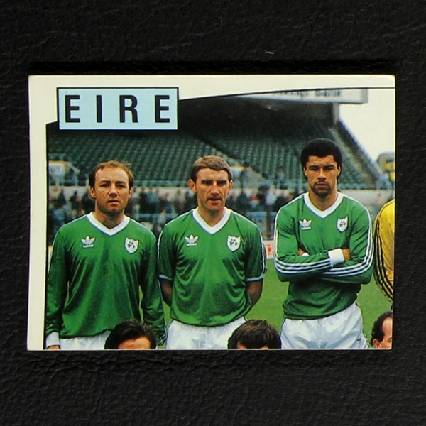 Euro 88 Nr. 180 Panini Sticker Mannschaft Eire oben links