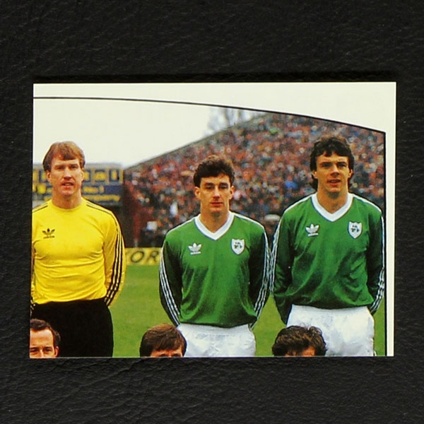 Euro 88 Nr. 181 Panini Sticker Mannschaft Eire oben rechts