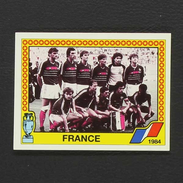 Euro 88 Nr. 017 Panini Sticker Mannschaft France 1984