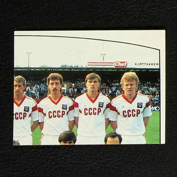 Euro 88 Nr. 235 Panini Sticker Mannschaft SSSR oben rechts