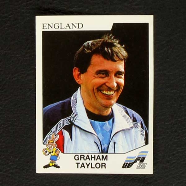 Euro 92 Nr. 093 Panini Sticker Graham Taylor