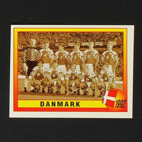 Euro 96 Nr. 018 Panini Sticker Danmark 1992