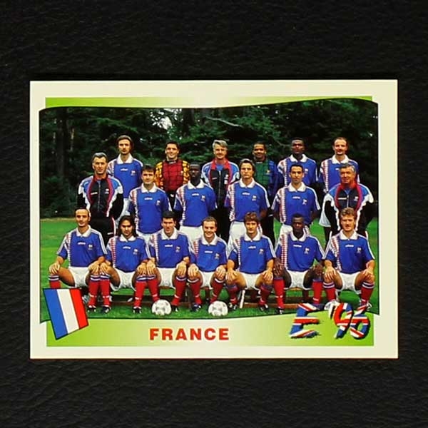 Euro 96 Nr. 176 Panini Sticker Mannschaft France