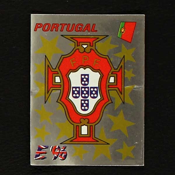 Euro 96 Nr. 295 Panini Sticker Wappen Portugal