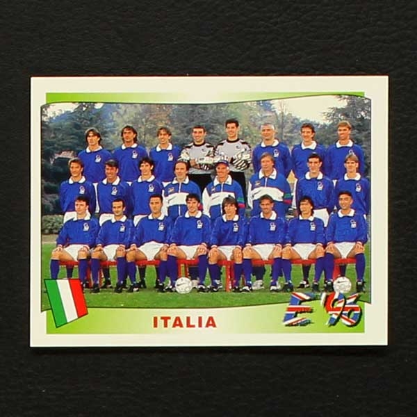 Euro 96 Nr. 236 Panini Sticker Mannschaft Italia