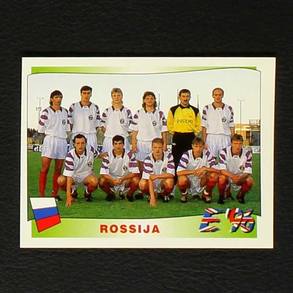 Euro 96 Nr. 256 Panini Sticker Mannschaft Rossija