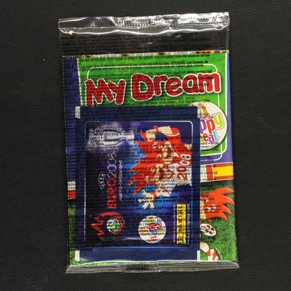 Euro 2008 Panini sticker bag McDonalds variant with poster