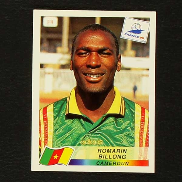 France 98 Nr. 128 Panini Sticker Romarin Billong