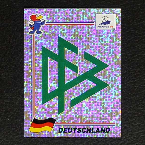 France 98 Nr. 372 Panini Sticker Deutschland Wappen