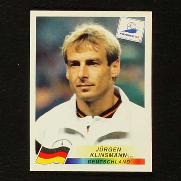 France 98 Nr. 386 Panini Sticker Jürgen Klinsmann