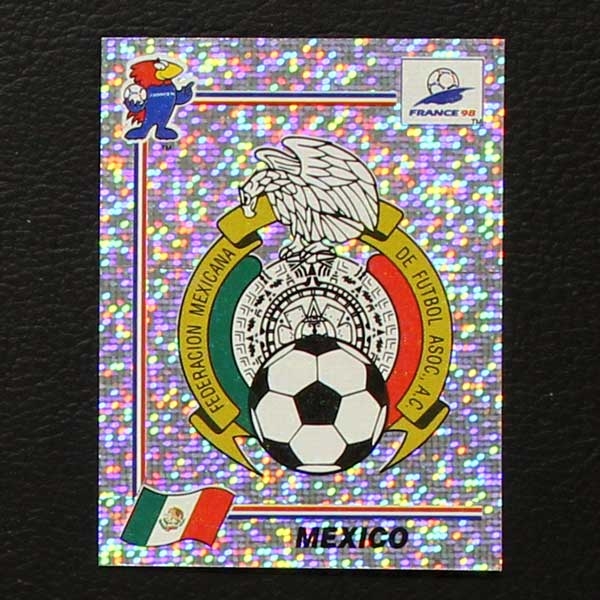 France 98 No. 354 Panini sticker Mexico badge