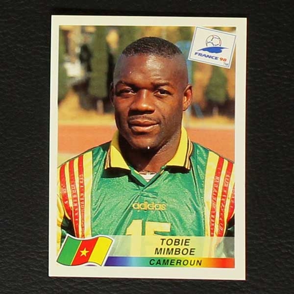 France 98 Nr. 124 Panini Sticker Tobie Mimboe