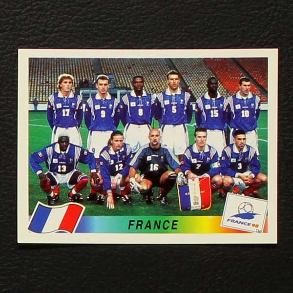 France 98 Nr. 156 Panini Sticker Team France