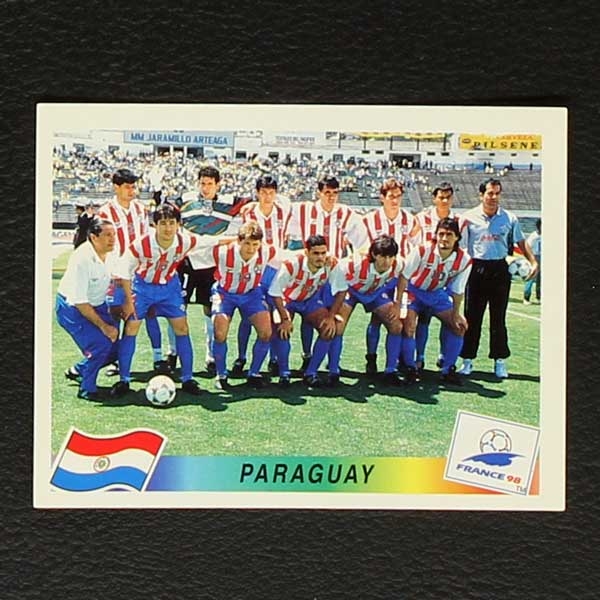 France 98 Nr. 263 Panini Sticker Team Paraguay