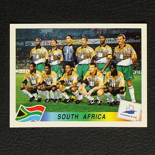 France 98 Nr. 174 Panini Sticker Team South Africa