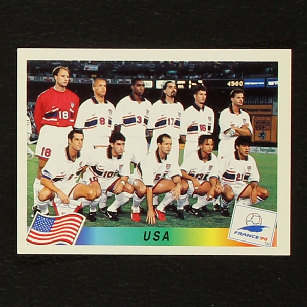 France 98 No. 410 Panini sticker team USA