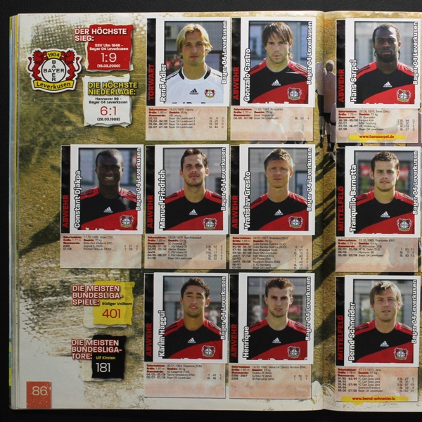 Fußball 2008 Panini Sticker Album komplett - Bild Version