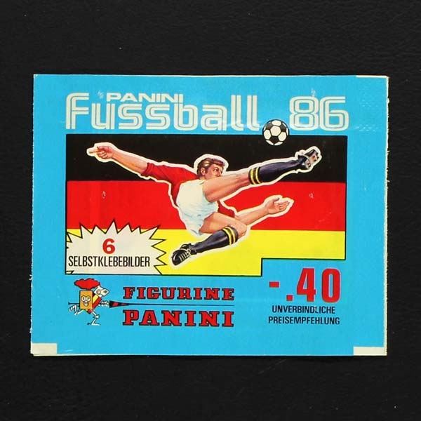 Fußball 86 Panini sticker bag