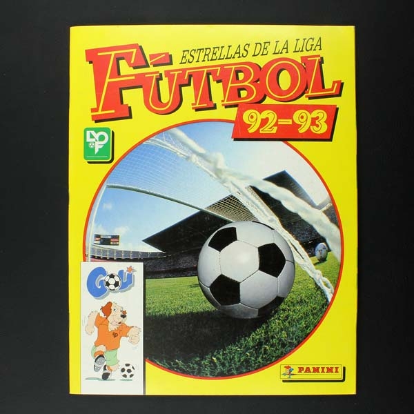 Futbol 92-93 Panini Sticker Album Album Spanien