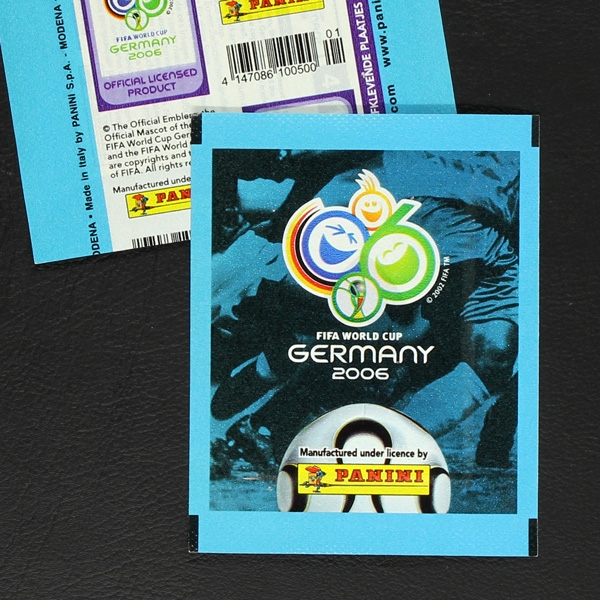 Germany 2006 Panini Sticker Tüte Variante geteilter Barcode