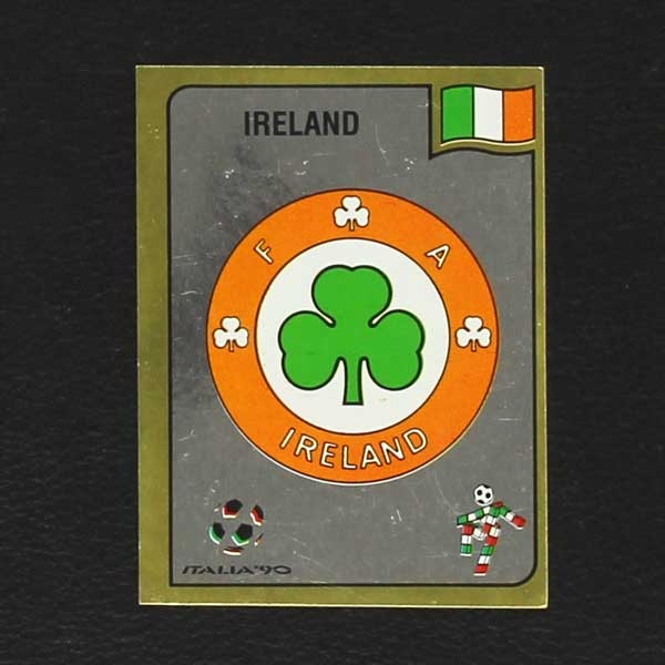 Italia 90 No. 420 Panini sticker Ireland badge