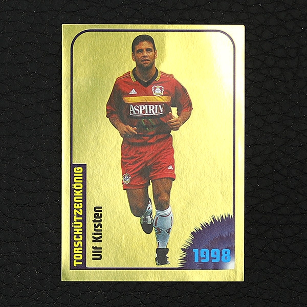 Ulf Kirsten Goldsticker Panini Sticker No. 477 - Fußball 99