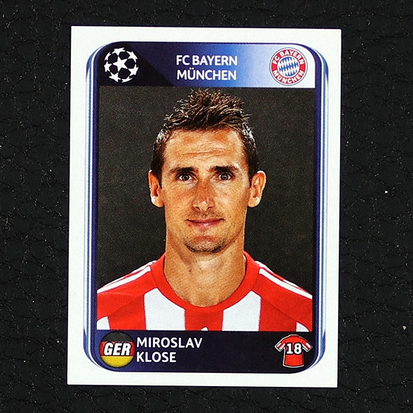 Miroslav Klose Panini Sticker No. 292 - Champions League 2010