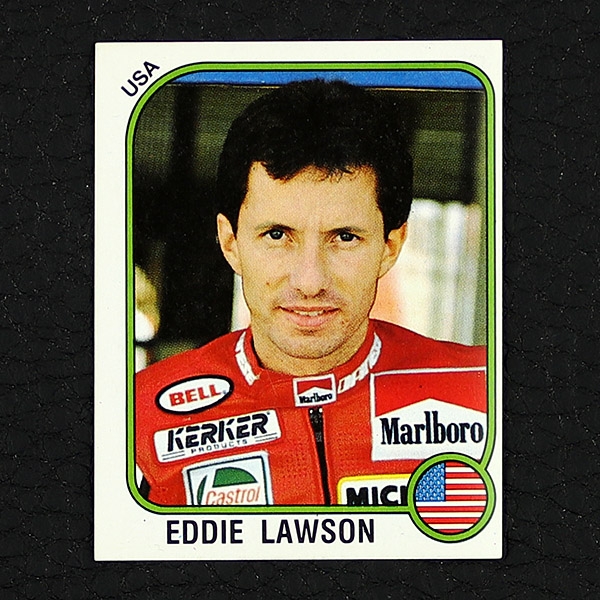 Eddie Lawson – Motorradrennfahrer Panini Sticker Nr. 114 - Motor Adventures