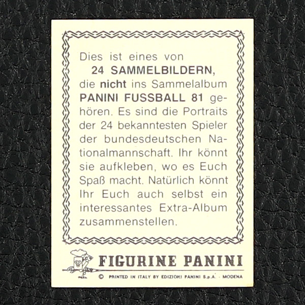 H.-P. Briegel Panini Sticker - Fußball 81