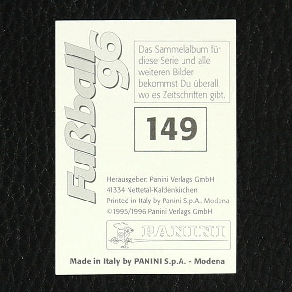 Mehmet Scholl Panini Sticker Nr. 149 - Fußball 96