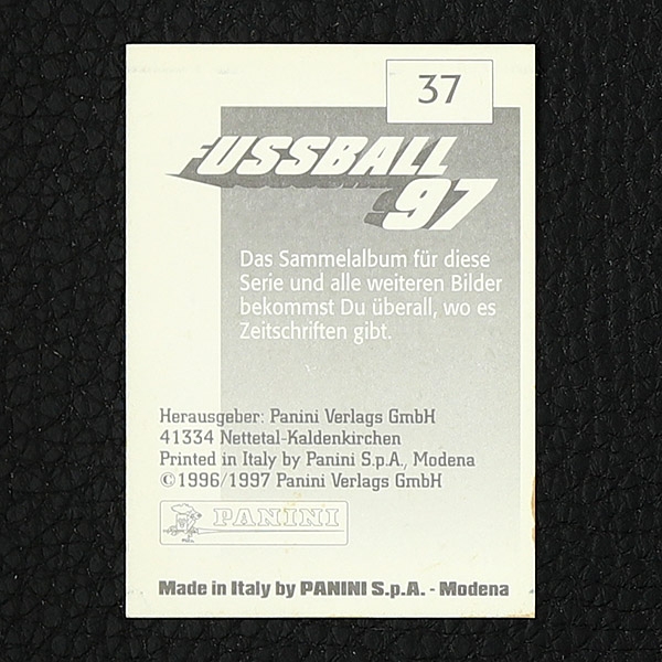 Dieter Hamann Panini Sticker Nr. 37 - Fußball 97