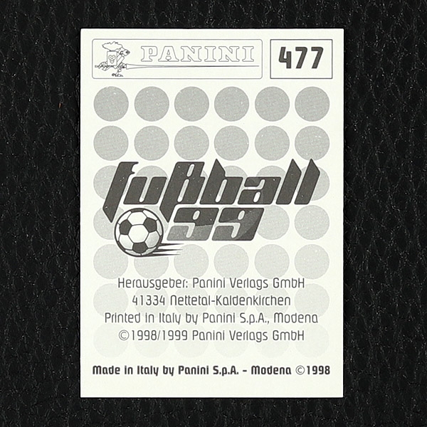 Ulf Kirsten Goldsticker Panini Sticker No. 477 - Fußball 99