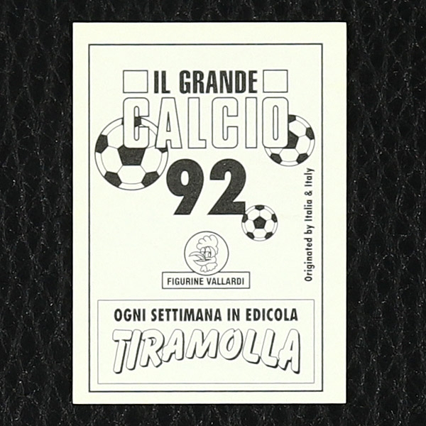 Thomas Doll Vallardi Sticker No. 183 - Il Grande Calcio 92