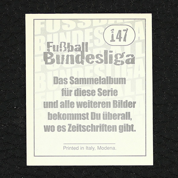 Ulf Kirsten Panini Sticker Nr. 147 - Fußball 97-98 Endphase