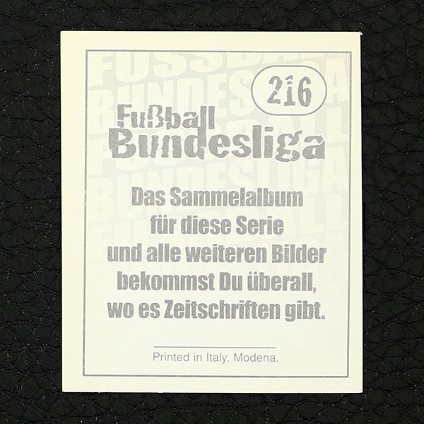 Thomas Berthold Panini Sticker No. 216 - Fußball 97-98 Endphase