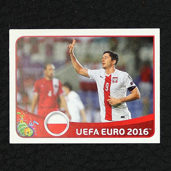 Robert Lewandowski Panini Sticker Nr. E1 - Euro 2016