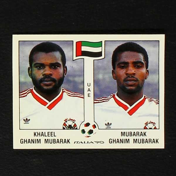 Italia 90 Nr. 309 Panini Sticker K. Mubarak - M. Mubarak