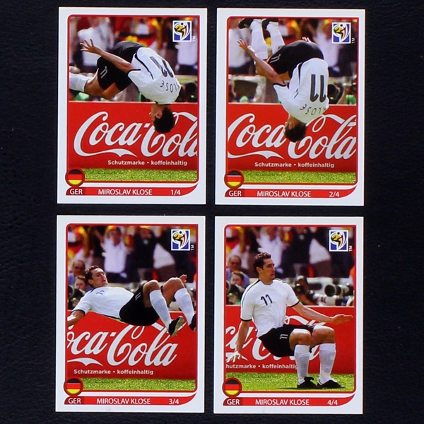 Miroslav Klose "Coca Cola" Sonderstickers Panini - South Africa 2010