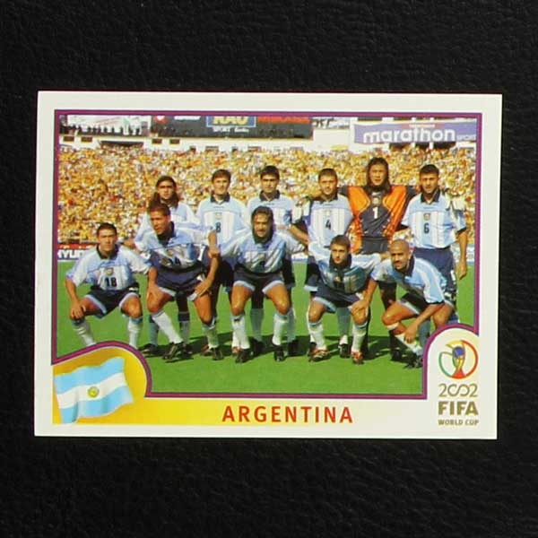 Korea Japan 2002 No. 385 Panini sticker team Argentina