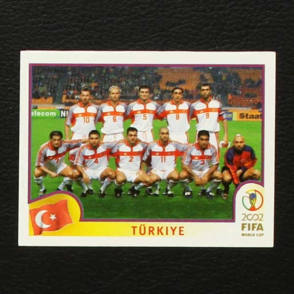 Korea Japan 2002 Nr. 187 Panini Sticker Team Türkiye