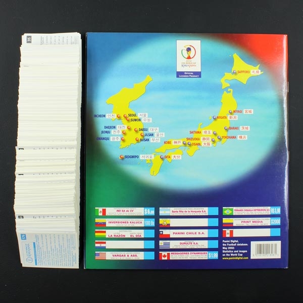 Korea Japan 2002 WM  Panini Sticker Album