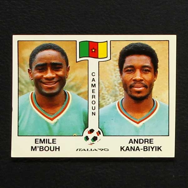 Italia 90 Nr. 177 Panini Sticker M'Bouh - Kana-Biyik