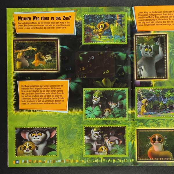 Madagascar Panini Sticker Album komplett