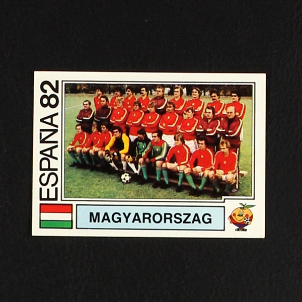 Espana 82 Nr. 183 Panini Sticker Magyarorszag Mannschaft